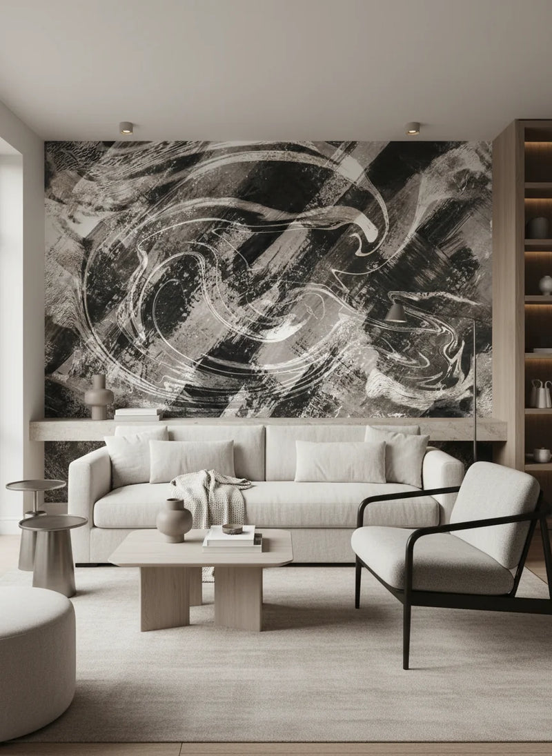 Abstract Monochrome Art