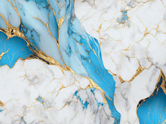 Golden Turquoise Waves