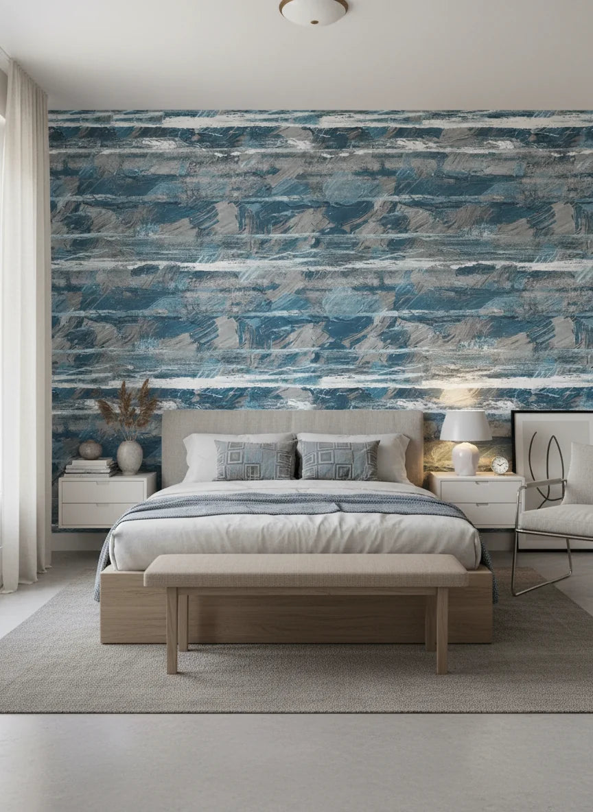 Textured Blue Waves