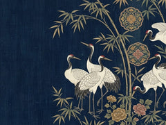 Imperial Indigo Cranes