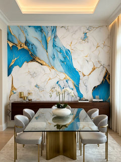 Golden Turquoise Waves
