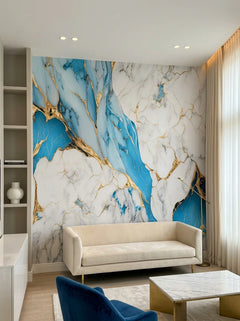 Golden Turquoise Waves