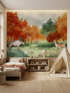 Serene Forest Scene - Smeđa