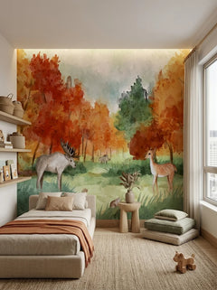Serene Forest Scene - Smeđa