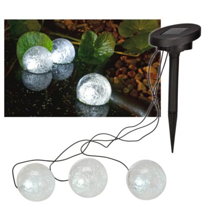 HI solarna LED plutajuća svjetiljka za ribnjak 9 cm Dom i vrt Naručite namještaj na deko.hr