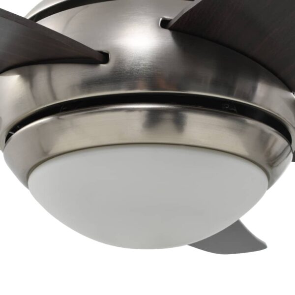 Ukrasni stropni ventilator sa svjetlom 128 cm smeđi Aparati za Kontrolu Klime Naručite namještaj na deko.hr 30