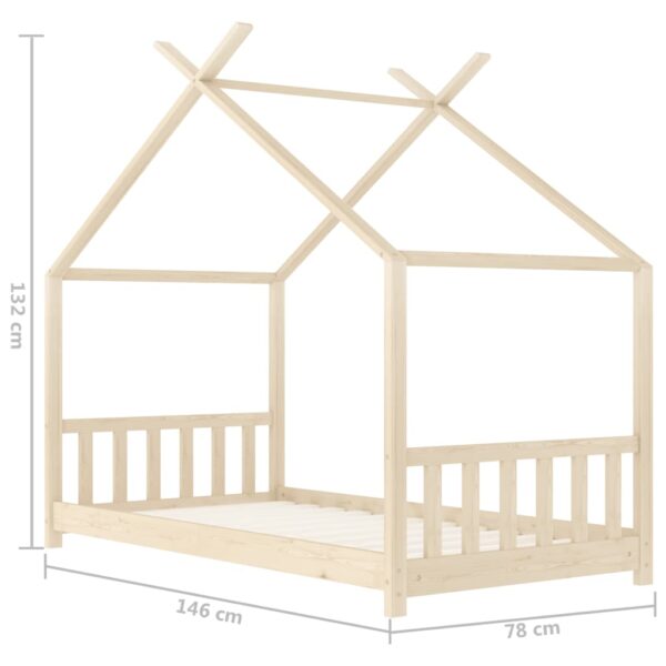 Okvir za dječji krevet od masivne borovine 70 x 140 cm Kreveti za djecu i bebe Naručite namještaj na deko.hr 28