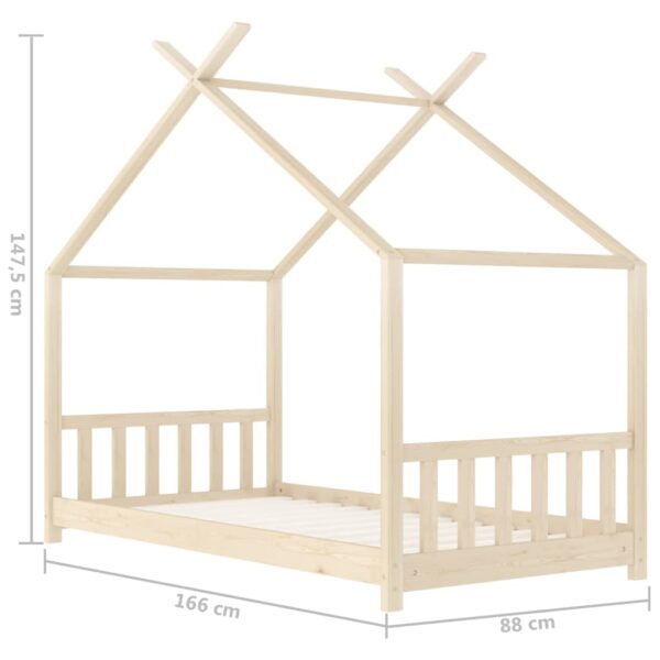 Okvir za dječji krevet od masivne borovine 80 x 160 cm Kreveti za djecu i bebe Naručite namještaj na deko.hr 28