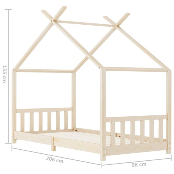 Okvir za dječji krevet od masivne borovine 90 x 200 cm Kreveti za djecu i bebe Naručite namještaj na deko.hr 9