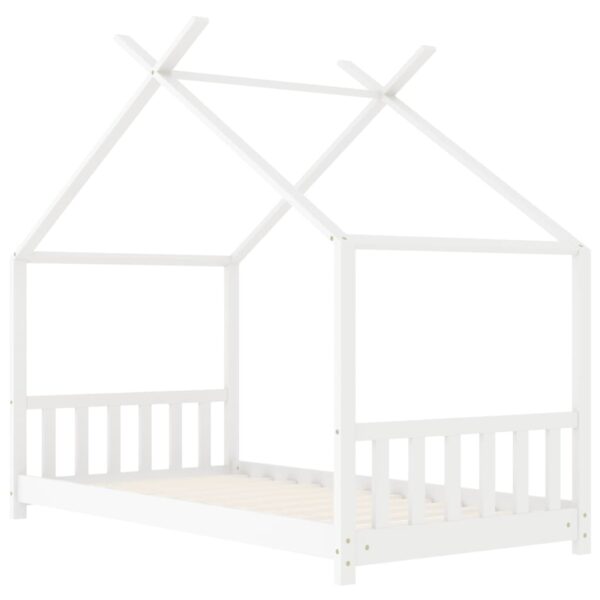 Okvir za dječji krevet od masivne borovine bijeli 70 x 140 cm Kreveti za djecu i bebe Naručite namještaj na deko.hr 22