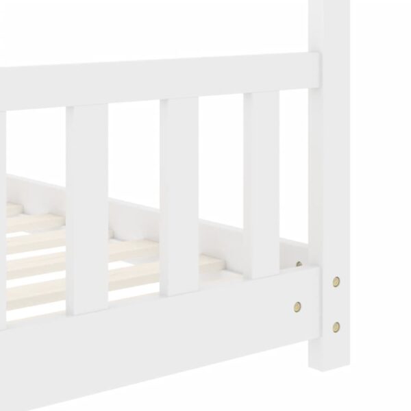 Okvir za dječji krevet od masivne borovine bijeli 70 x 140 cm Kreveti za djecu i bebe Naručite namještaj na deko.hr 26