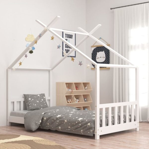 Okvir za dječji krevet od masivne borovine bijeli 70 x 140 cm Kreveti za djecu i bebe Naručite namještaj na deko.hr 20