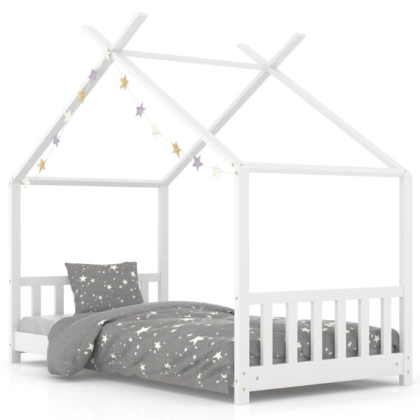 Okvir za dječji krevet od masivne borovine bijeli 80 x 160 cm Kreveti za djecu i bebe Naručite namještaj na deko.hr 21