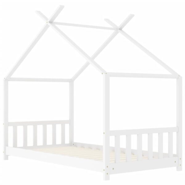 Okvir za dječji krevet od masivne borovine bijeli 80 x 160 cm Kreveti za djecu i bebe Naručite namještaj na deko.hr 22