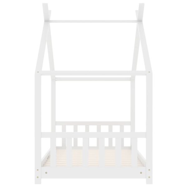 Okvir za dječji krevet od masivne borovine bijeli 80 x 160 cm Kreveti za djecu i bebe Naručite namještaj na deko.hr 24
