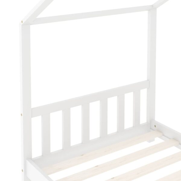 Okvir za dječji krevet od masivne borovine bijeli 80 x 160 cm Kreveti za djecu i bebe Naručite namještaj na deko.hr 25
