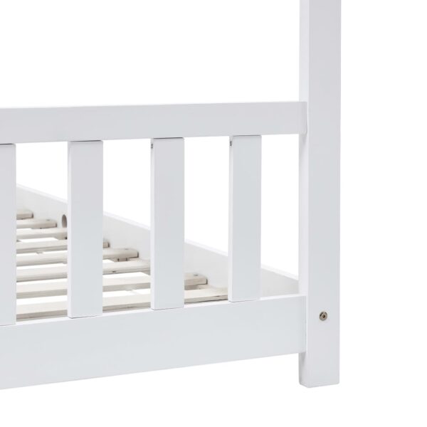 Okvir za dječji krevet od masivne borovine bijeli 90 x 200 cm Kreveti za djecu i bebe Naručite namještaj na deko.hr 26