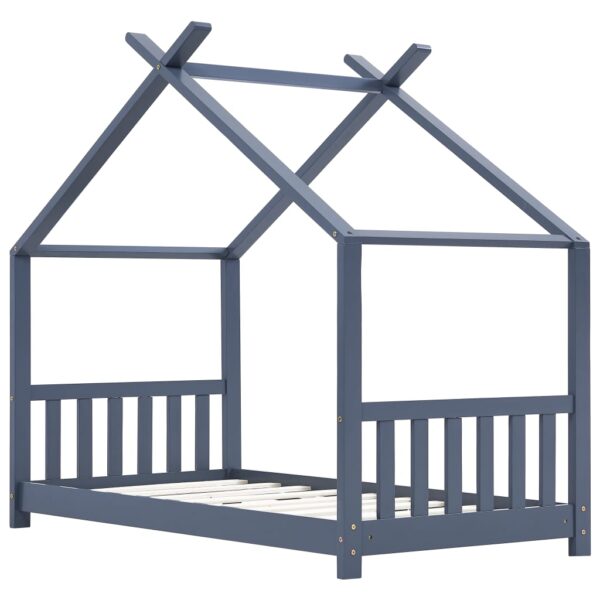 Okvir za dječji krevet od masivne borovine sivi 70 x 140 cm Kreveti za djecu i bebe Naručite namještaj na deko.hr 22