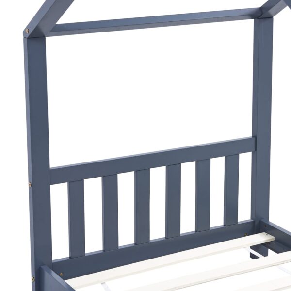 Okvir za dječji krevet od masivne borovine sivi 70 x 140 cm Kreveti za djecu i bebe Naručite namještaj na deko.hr 25
