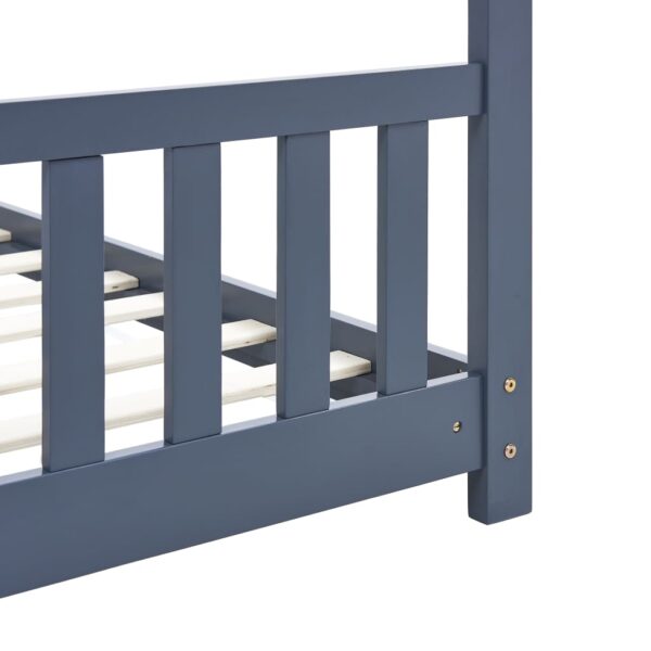 Okvir za dječji krevet od masivne borovine sivi 70 x 140 cm Kreveti za djecu i bebe Naručite namještaj na deko.hr 26