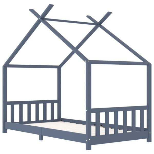 Okvir za dječji krevet od masivne borovine sivi 90 x 200 cm Kreveti za djecu i bebe Naručite namještaj na deko.hr 22