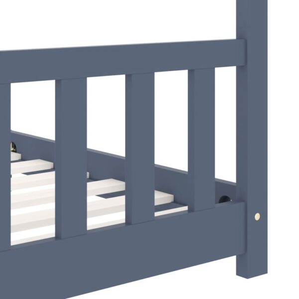 Okvir za dječji krevet od masivne borovine sivi 90 x 200 cm Kreveti za djecu i bebe Naručite namještaj na deko.hr 26