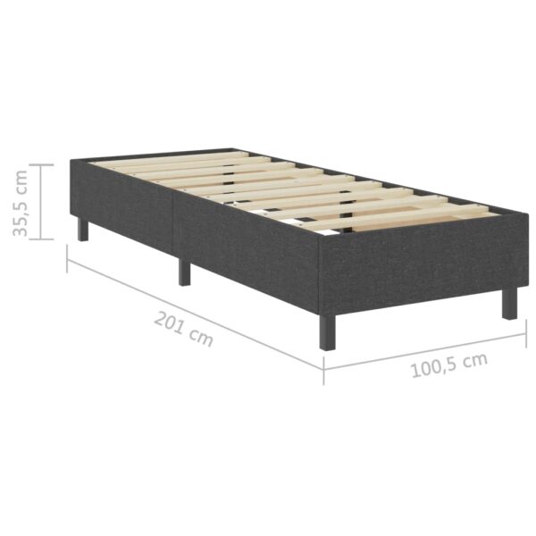 Box spring okvir za krevet od tkanine sivi 100 x 200 cm Kreveti i dodaci za krevete Naručite namještaj na deko.hr 8