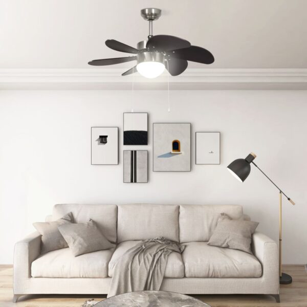 Stropni ventilator sa svjetlom 76 cm tamnosmeđi Aparati za Kontrolu Klime Naručite namještaj na deko.hr 22