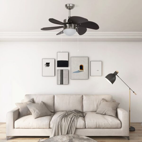 Stropni ventilator sa svjetlom 76 cm tamnosmeđi Aparati za Kontrolu Klime Naručite namještaj na deko.hr 20