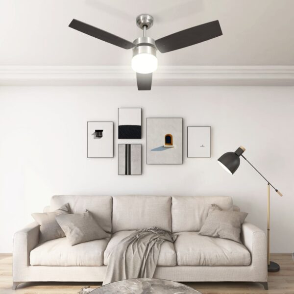 Stropni ventilator sa svjetlom i daljinskim 108 cm tamnosmeđi Aparati za Kontrolu Klime Naručite namještaj na deko.hr 22
