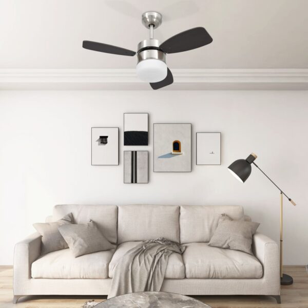 Stropni ventilator sa svjetlom i daljinskim 76 cm tamnosmeđi Aparati za Kontrolu Klime Naručite namještaj na deko.hr 20