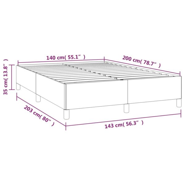 Okvir za krevet smeđesivi 140×200 cm od tkanine Kreveti i dodaci za krevete Naručite namještaj na deko.hr 9