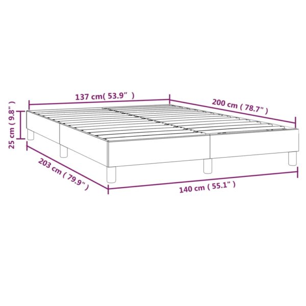 Okvir za krevet smeđesivi 140×200 cm od tkanine Kreveti i dodaci za krevete Naručite namještaj na deko.hr 9