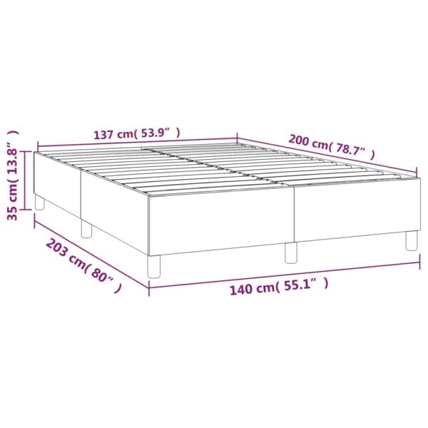 Okvir za krevet smeđesivi 140×200 cm od tkanine Kreveti i dodaci za krevete Naručite namještaj na deko.hr 6