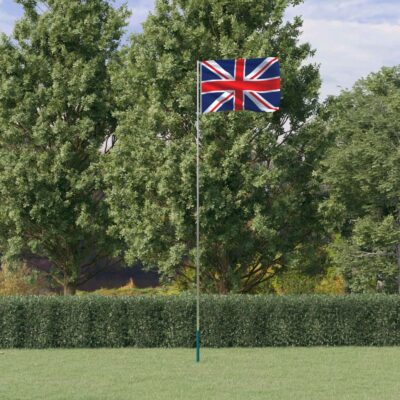 Zastava Ujedinjenog Kraljevstva i jarbol 5,5 m aluminijski Dom i vrt Naručite namještaj na deko.hr