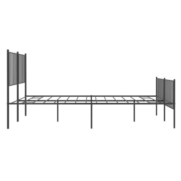 Metalni okvir kreveta uzglavlje i podnožje crni 120×190 cm Kreveti i dodaci za krevete Naručite namještaj na deko.hr 6