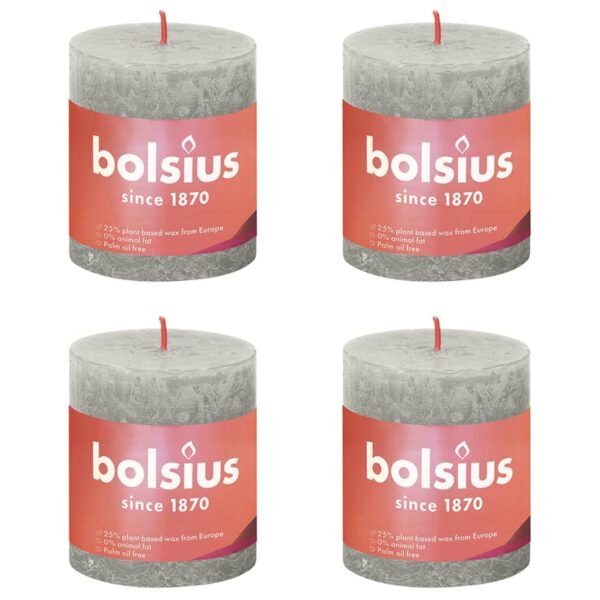 Bolsius rustične debele svijeće Shine 4 kom 80 x 68 mm pješčano sive Dom i vrt Naručite namještaj na deko.hr 20