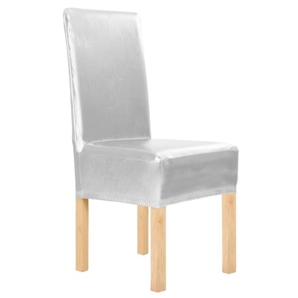 Ravne rastezljive navlake za stolice 6 kom srebrne Presvlake Naručite namještaj na deko.hr 20