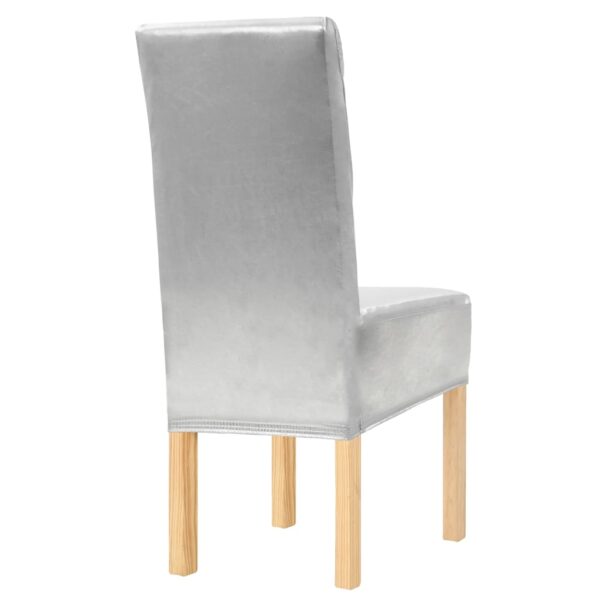 Ravne rastezljive navlake za stolice 6 kom srebrne Presvlake Naručite namještaj na deko.hr 22