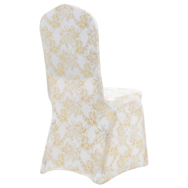 Navlake za stolice 25 kom rastezljive bijele sa zlatnim uzorkom Presvlake Naručite namještaj na deko.hr 21