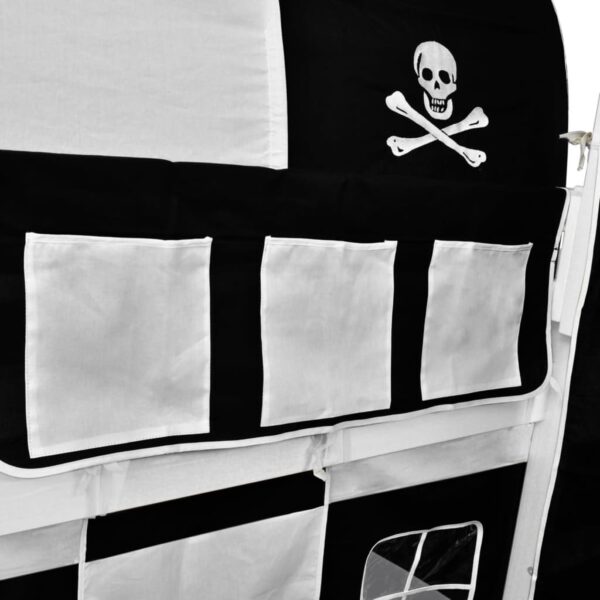 Potkrovni krevet s piratskim uzorkom + bočne ljestve, bijeli Kreveti za djecu i bebe Naručite namještaj na deko.hr 27