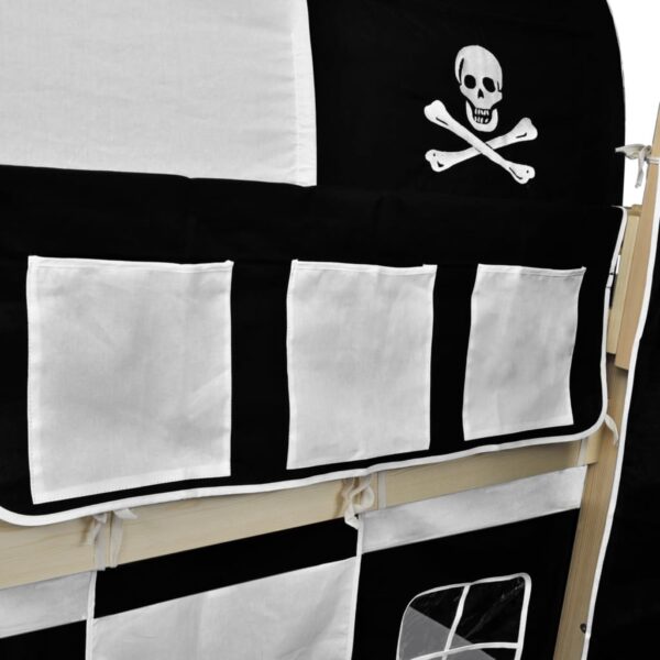 Potkrovni krevet s piratskim uzorkom + bočne ljestve, prirodna boja Kreveti za djecu i bebe Naručite namještaj na deko.hr 28