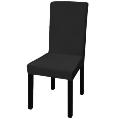 Ravne rastezljive navlake za stolice 6 kom crne Presvlake Naručite namještaj na deko.hr