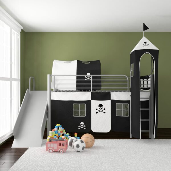 Krevet s Toboganom Metalni Crni Piratska Tematika 200x100cm Kreveti za djecu i bebe Naručite namještaj na deko.hr 22