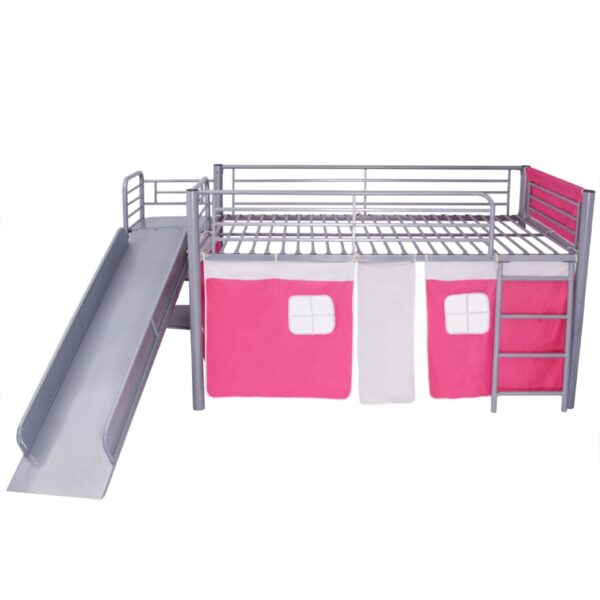 Dječji Krevet na Kat s Toboganom i Ljestvama Ružičasti 200×100 cm Kreveti za djecu i bebe Naručite namještaj na deko.hr 23