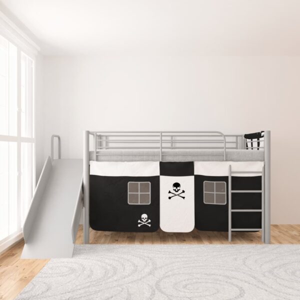 Krevet na kat sa Toboganom i Ljestvama željezo Crni 200×100 cm Kreveti za djecu i bebe Naručite namještaj na deko.hr 22