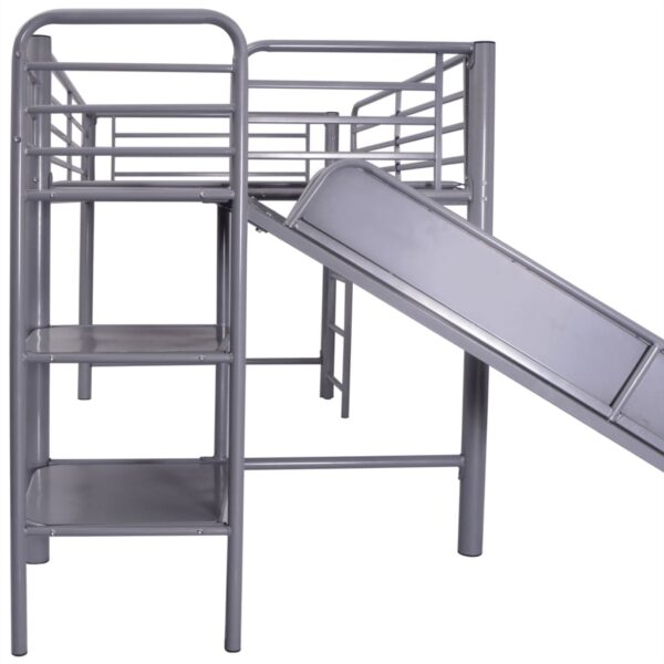 Krevet na kat sa Toboganom i Ljestvama željezo Crni 200×100 cm Kreveti za djecu i bebe Naručite namještaj na deko.hr 30