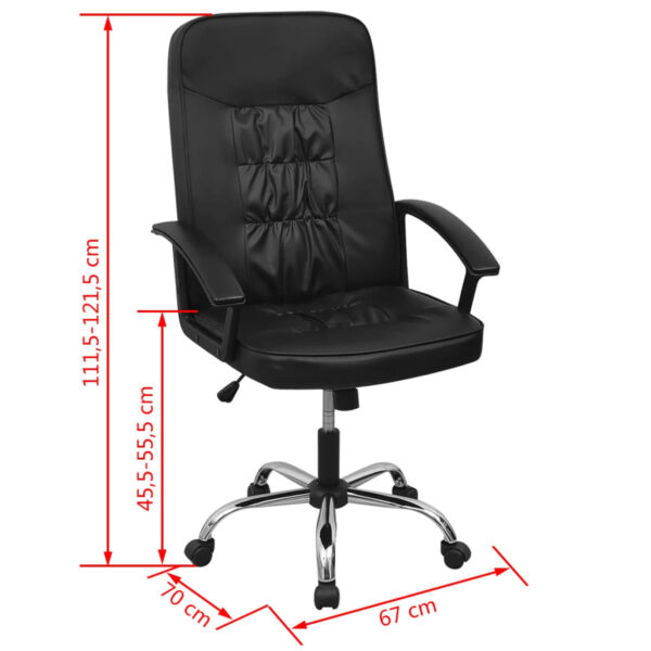 Uredska stolica od umjetne kože 67x70cm Crna Uredske stolice Naručite namještaj na deko.hr 25