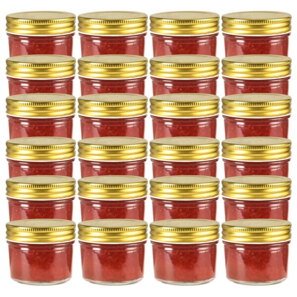 Staklenke za džem sa zlatnim poklopcima 24 kom 110 ml Dom i vrt Naručite namještaj na deko.hr 20