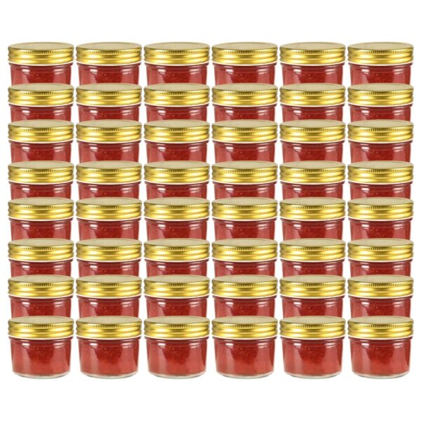 Staklenke za džem sa zlatnim poklopcima 48 kom 110 ml Dom i vrt Naručite namještaj na deko.hr 20